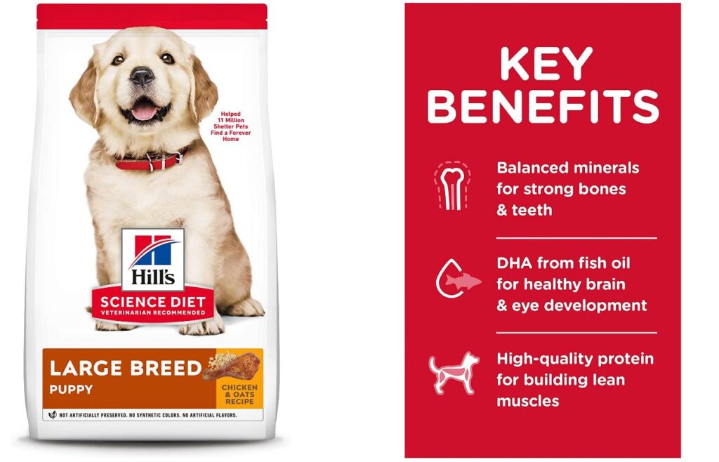 hills large breed puppy food
